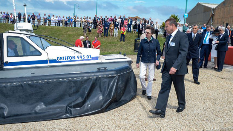 Princess Anne Visits The Hovercraft Museum